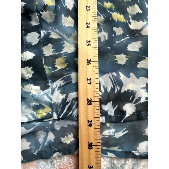 Cabi Avery Sleeveless Top Blue/White Abstract Pattern Womens M Career Office - Picture 9 of 10